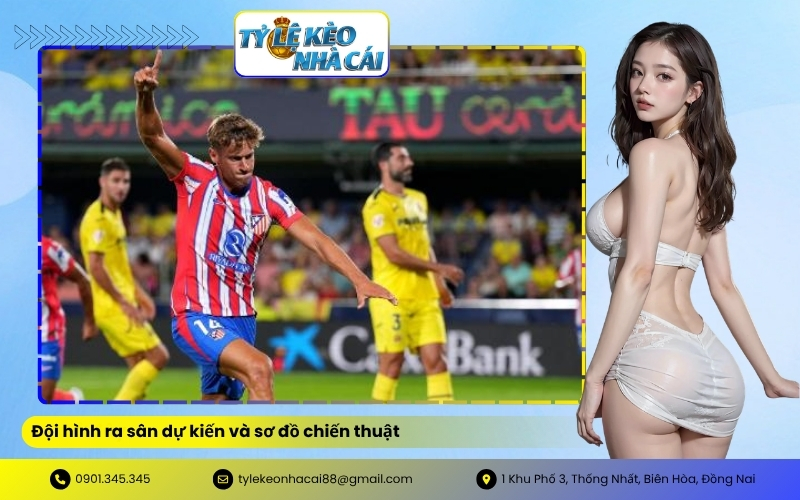 Đội hình ra sân dự kiến và sơ đồ chiến thuật